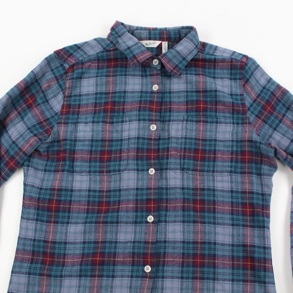 Woolrich Women’s Flannel Plaid Button Down Shirt - Picture 3 of 5